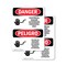 Signmission Electrical Hazard Authorized Only Bilingual Danger Sign, Plastic, 7in W x 10in L, 2PK OS-2PACK-DS-P-710-VS-1197 - alternate 1